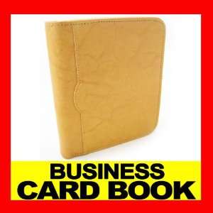  Leather Card Book Holder Business Cards Case Wallet ID 