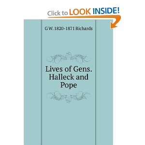    Lives of Gens. Halleck and Pope G W. 1820 1871 Richards Books