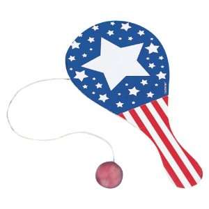    Lets Party By Amscan Patriotic Paddle Ball 
