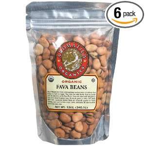 Aromatica Organics Fava Beans, 12.0 Ounce Bags (Pack of 6)  