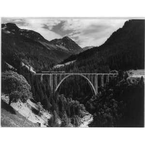   ,Langwies viaduct,Rhaetian Railway,stretch of Coire Arosa,Switzerland