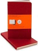 Product Image. Title Moleskine Cahier Red Pocket Ruled Journal, Set 