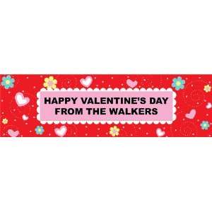  Valentine Sweets Personalized Banner Standard 18 x 61 