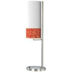  Tangerine Coral Banner Giclee Table Lamp