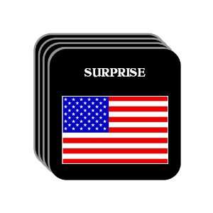  US Flag   Surprise, Arizona (AZ) Set of 4 Mini Mousepad 