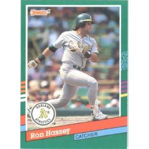  1991 Donruss # 476 Ron Hassey Oakland Athletics Baseball 