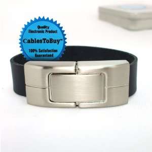   ™ 8G Black Leather USB Bracelet / USB Wristbands Electronics