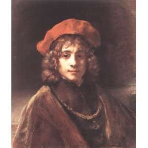  Oil Painting The Artists Son Titus Rembrandt van Rijn 