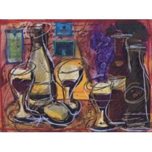  Wine Tasting ll artist Tanya M. Fischer 13x17