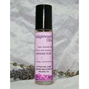 Lavender Rose crystal Essential Oil blend w/ Amethyst