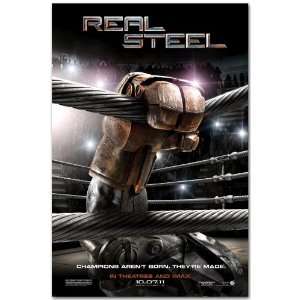  Real Steel Teaser Flyer 11x17   2011 Movie Hugh Jackman 