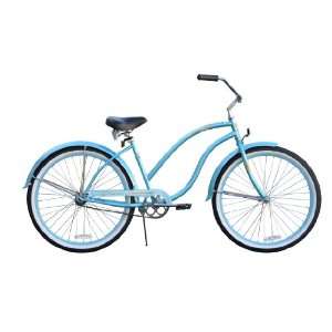   blue cruiser bicycle   26 single speed Firmstrong