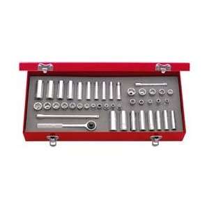  Urrea 43pc 1/4dr Sae/met 6pt Chrome Socket Set