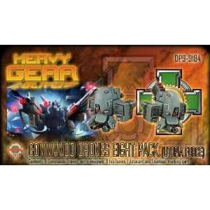    Heavy Gear Earth Commando Drones Eight Pack (8) Toys & Games