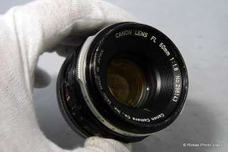 Canon 50mm f1.8 FL lens manual focus for FTb rated 6  