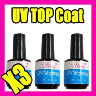 uv topcoat nail art gel acrylic tips tool S012  