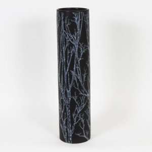 Urban Trends 24020 / 24022 Black Ceramic Vase in Branches Finish Size 