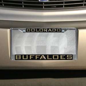  NCAA Colorado Buffaloes Black Mirror License Plate Frame 
