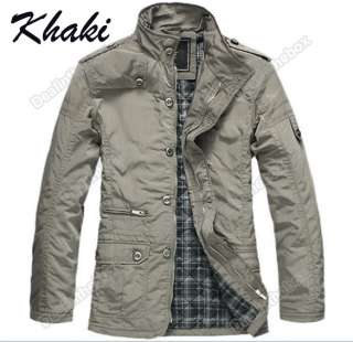 2012 Hotsale Mens Jacket Trench Coat Fashion Blazer plus cotton 