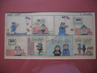 Andy Capp Framed Comic Strip By Reg Smythe  