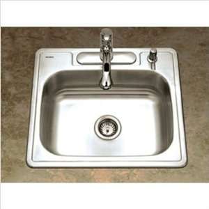   Gauge Kitchen Sink in Satin (2 Pieces) Faucet Drillings Three Holes