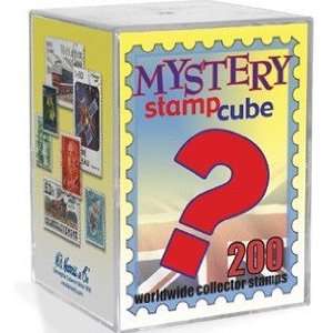  Mystery Stamp Cube 200 World Wide Mixed Stamps Harris 
