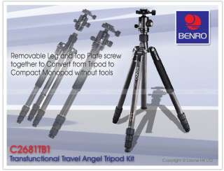 Benro C2681TB1 Travel Angel Tripod Kit C2681 + B1 #T029 6931747375363 
