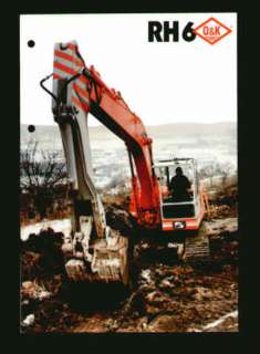 RH6 Hydraulic Excavator Loader Sales Brochure 1983  