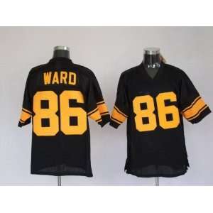  pittsburgh steelers #86 ward black with yellow number 