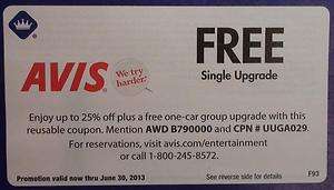 AVIS car rental coupon rent a car AVIS coupon Single & up to 25% off 