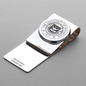  University of Michigan Sterling Silver Money Clip by M 