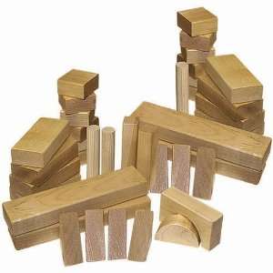  Classic Wood Made in USA 48 Piece Block Set Toys & Games