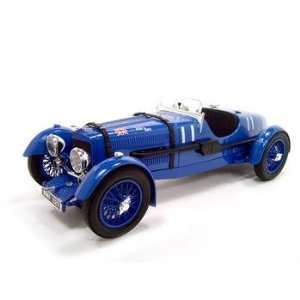  1934 ASTON MARTIN LEMANS TEAM CAR 118 DIECAST MODEL BLUE 
