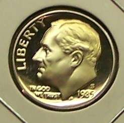 Roosevelt Dime 1985   S Clad Proof US Coins  