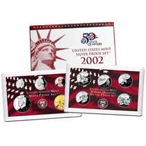 2002 US Mint Silver Proof Set  