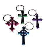 RTD Auctions   48 Christian Metallic Cross Key Chain