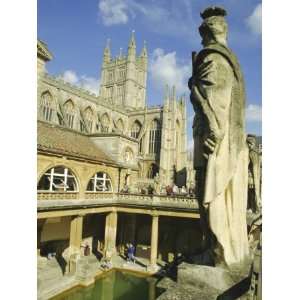  The Roman Baths, Bath, Avon, England, UK Premium 
