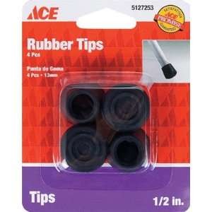  Cd/4 x 9 Ace Black Rubber Leg Tip (9124/ACE)