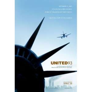 United 93, Original Double sided Movie Theatre Poster, 27x40  