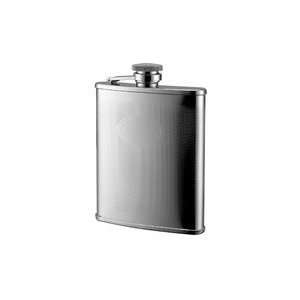 Unique Gift Idea   Personalized Stainless Steel Flask with Oval Center 
