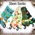 pair Short Stocking Socks Anklet silk Black Leopard  