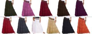 Plain EXTRA LONG Tall Broomstick Skirt XXS,XS,S,M  