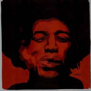 Original Oil Painting Called Classic Hendrix By C. Rolla 