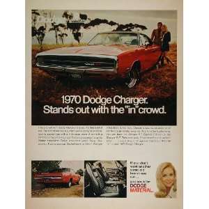   Dodge Charger 500 Muscle Car NICE   Original Print Ad