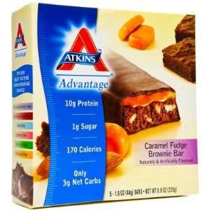  Atkins Advantage Caramel Bar  Fudge Brownie (5 pack 