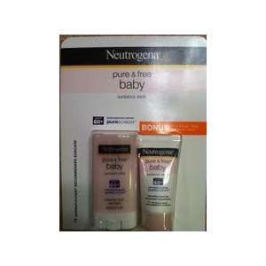 Neutrogena Pure & Free Baby Sunblock Stick SPF 60+ (PLUS BONUS LOTION 