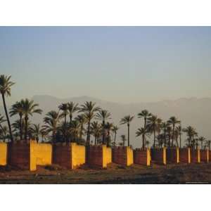  City Walls and Atlas Mountains in the Distance, Marrakesh 