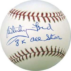  Autographed Whitey Ford Ball   with 8x AllStar 