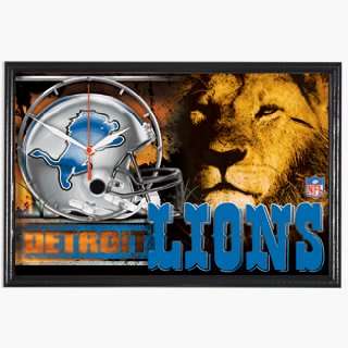 NFL Detroit Lions Framed Clock *SALE*