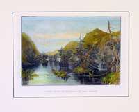 1850 Meyer Antique Print View of Lake George, New York  